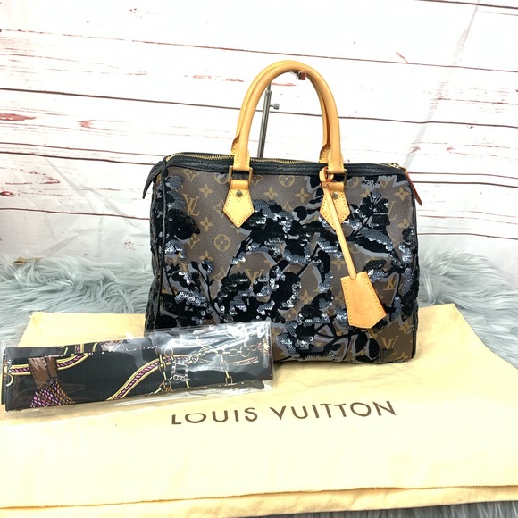 Louis Vuitton Handbags - Limited Edition Fluer De Jais Speedy 30